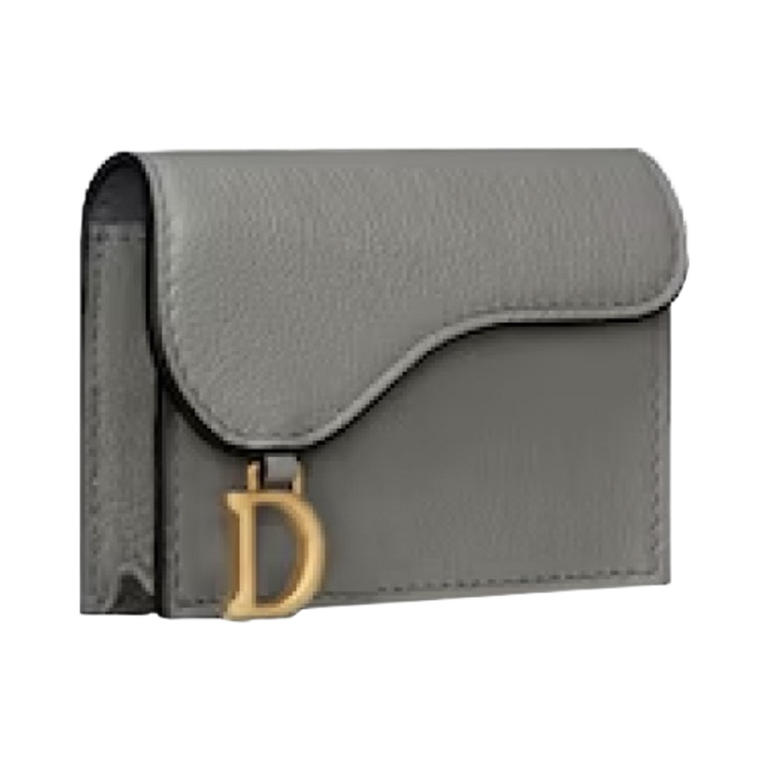 디올 고트스킨 새들 플랩 카드 홀더 그레이(Dior Goatskin Saddle Flap Card Holder Grey) - 2
