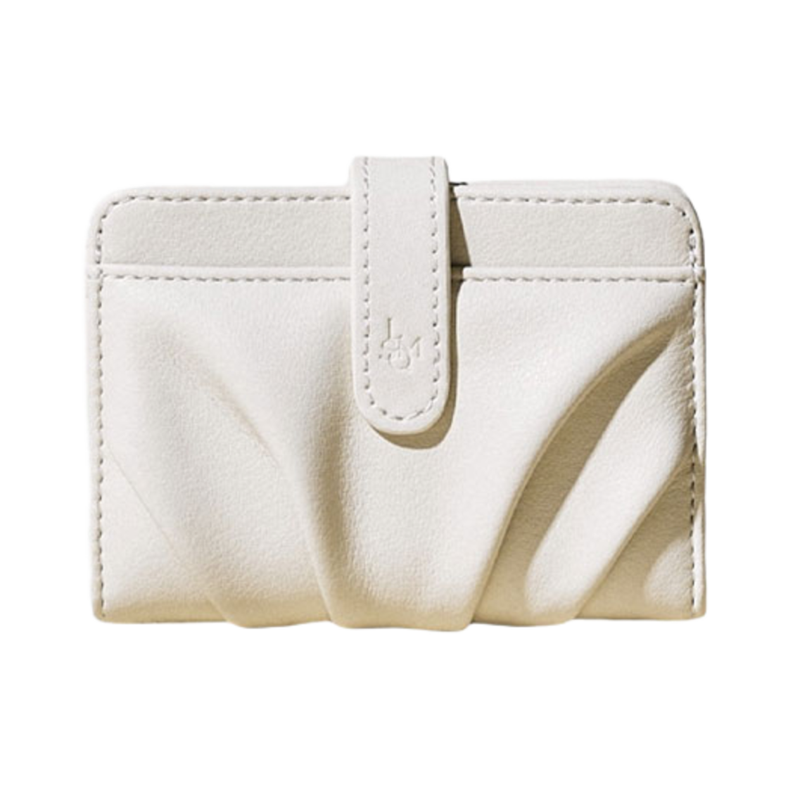 L0887170479 Lemasque Dough Compact Bill & Card Wallets Cream White