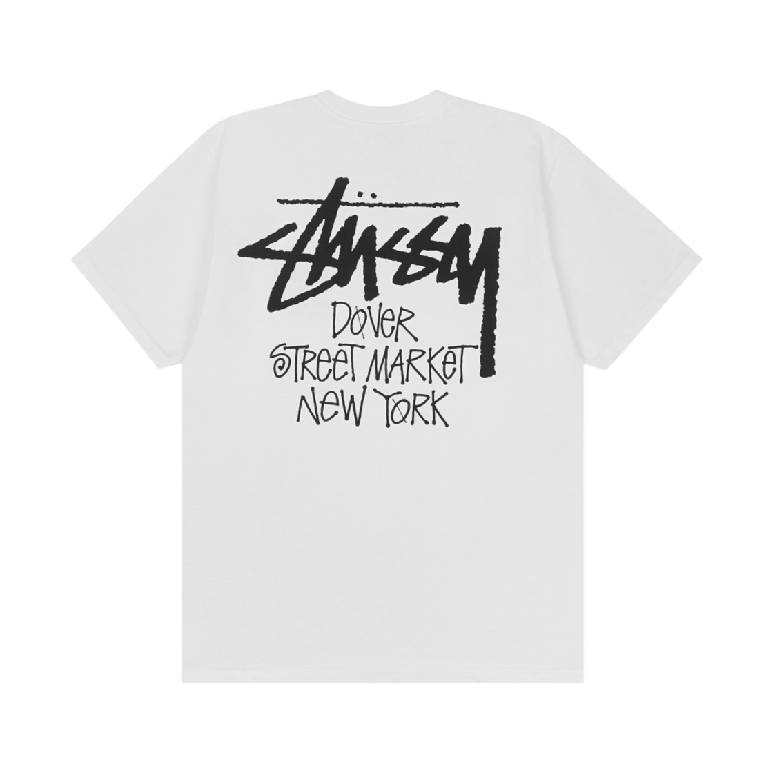 스투시 스탁 도버 스트리트 마켓 뉴욕 티셔츠 화이트 2023