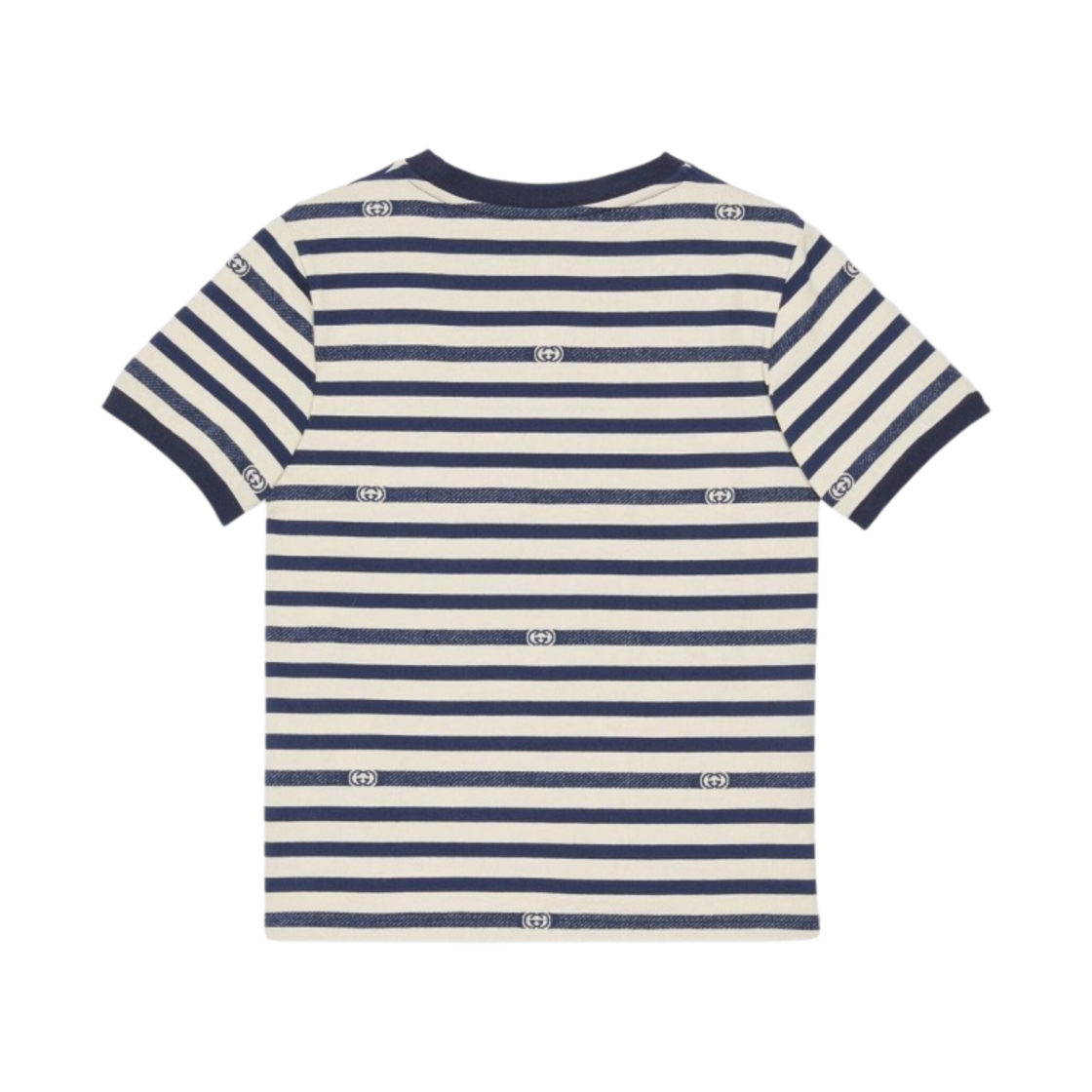 (키즈) 구찌 로고 저지 스트라이프 티셔츠 멀티컬러((Kids) Gucci Logo Jersey Stripe T-Shirt Multicolor) - 2