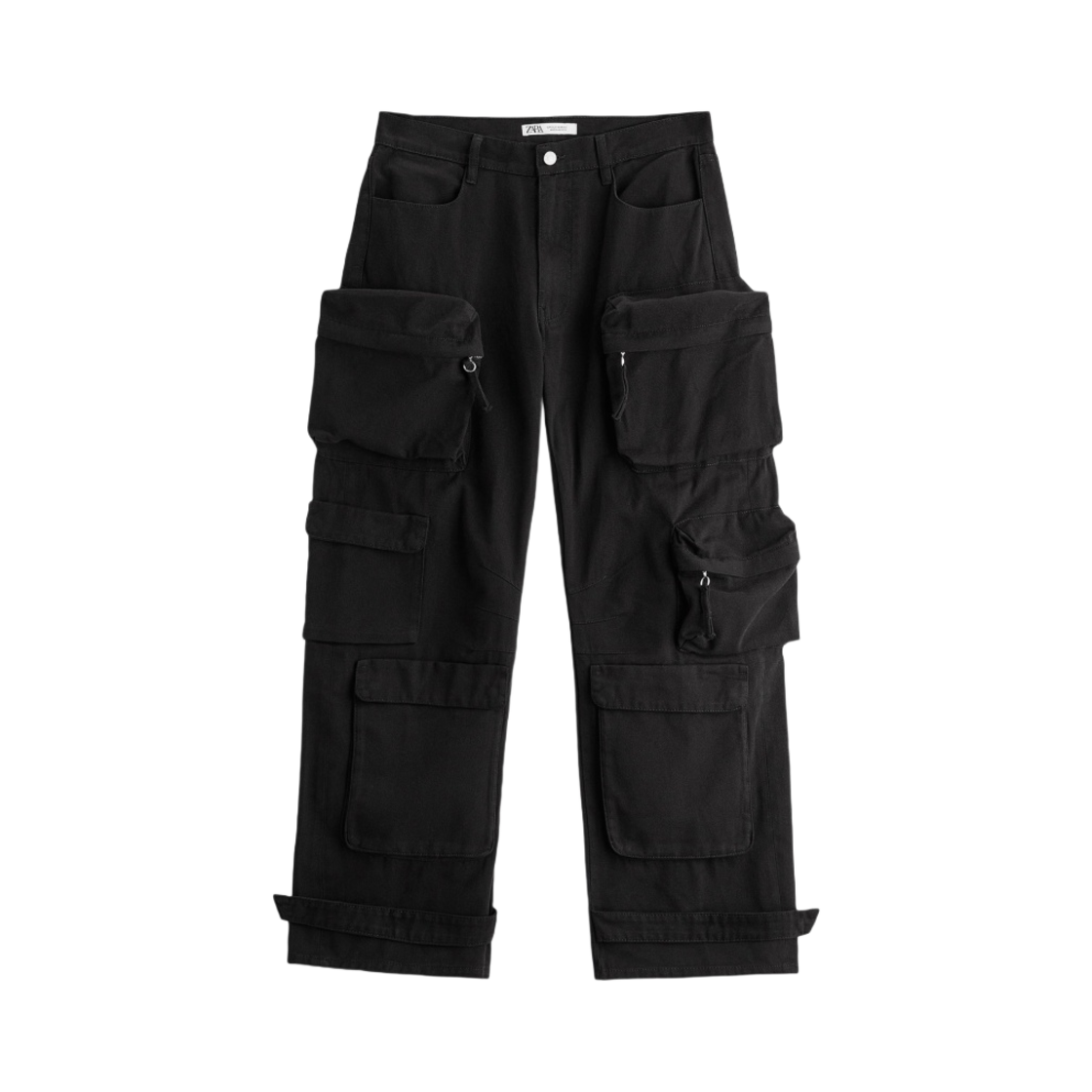 자라 유틸리티 포켓 팬츠 블랙(Zara Utility Pocket Pants Black)