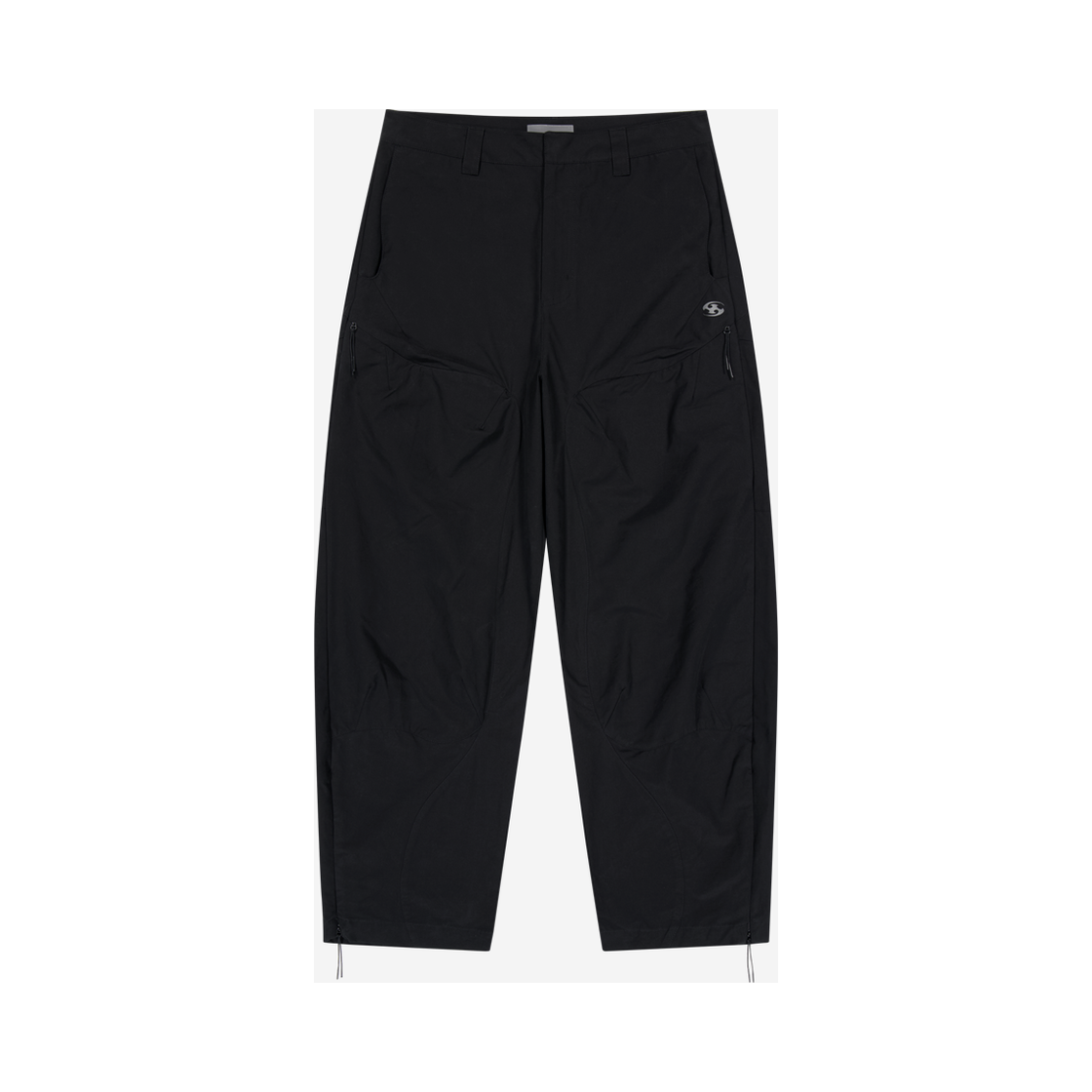 산산기어 더블 니 다트 팬츠 블랙