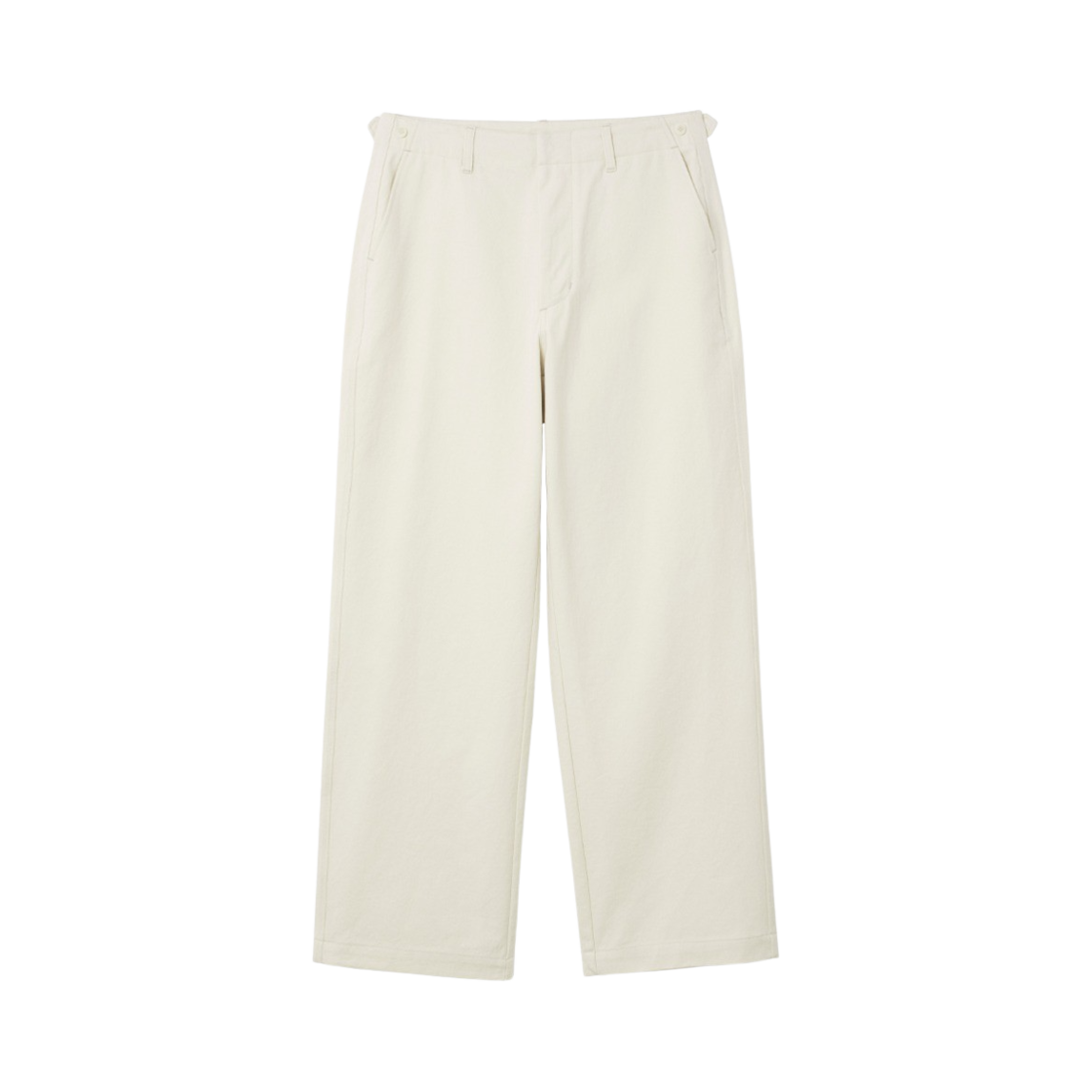 NOC023 Nocle Tom Cotton Pants Off White
