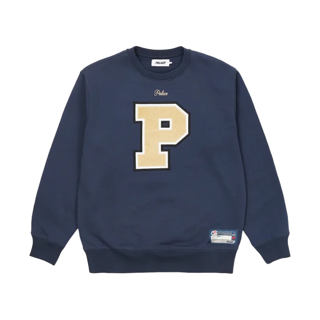 팔라스 바시티 아플리케 크루넥 네이비 - 22FW(Palace Varsity Applique Crew Navy - 22FW)