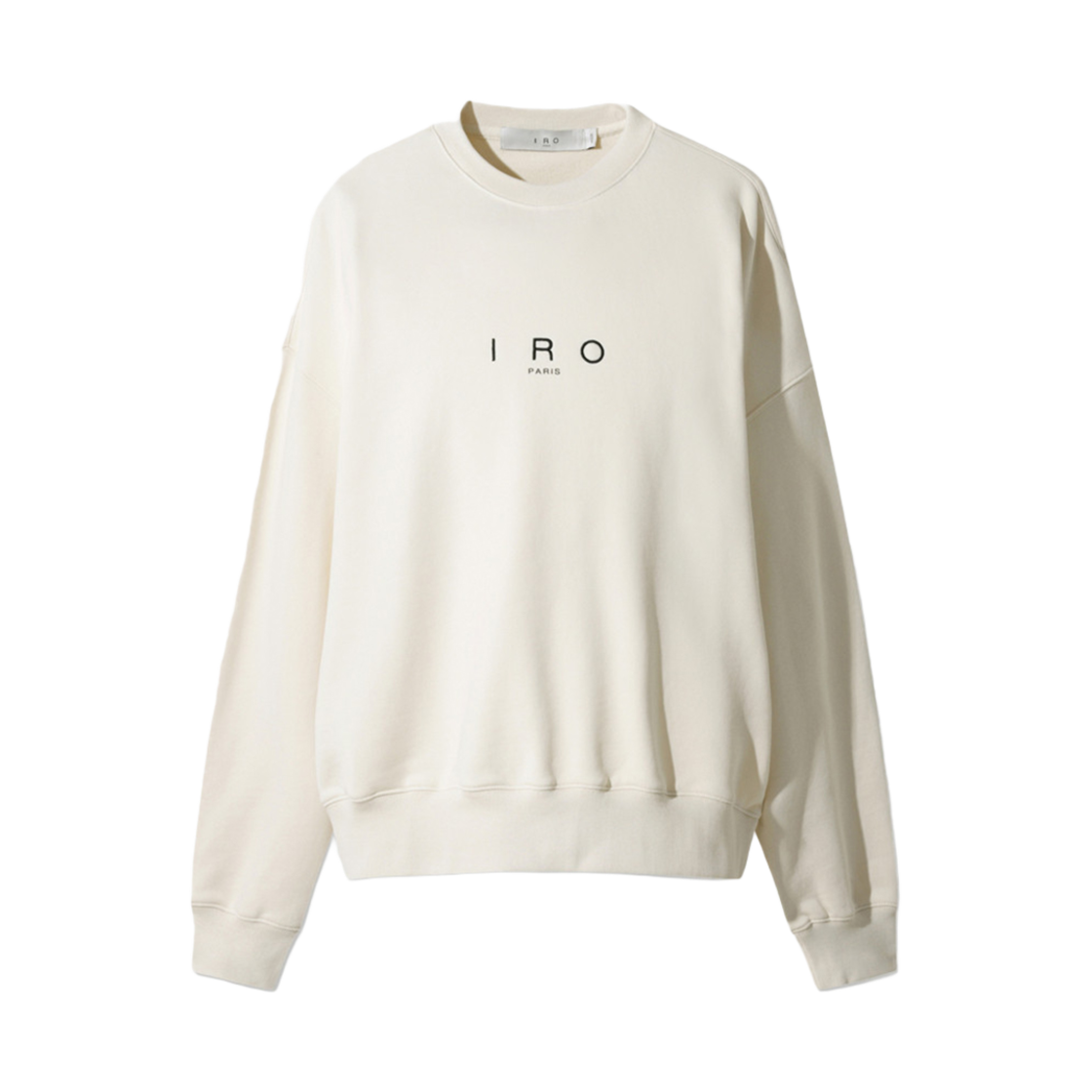 IQTSS25701IVX Iro Essential Front Embroidered Logo Long Sleeve T-Shirt White