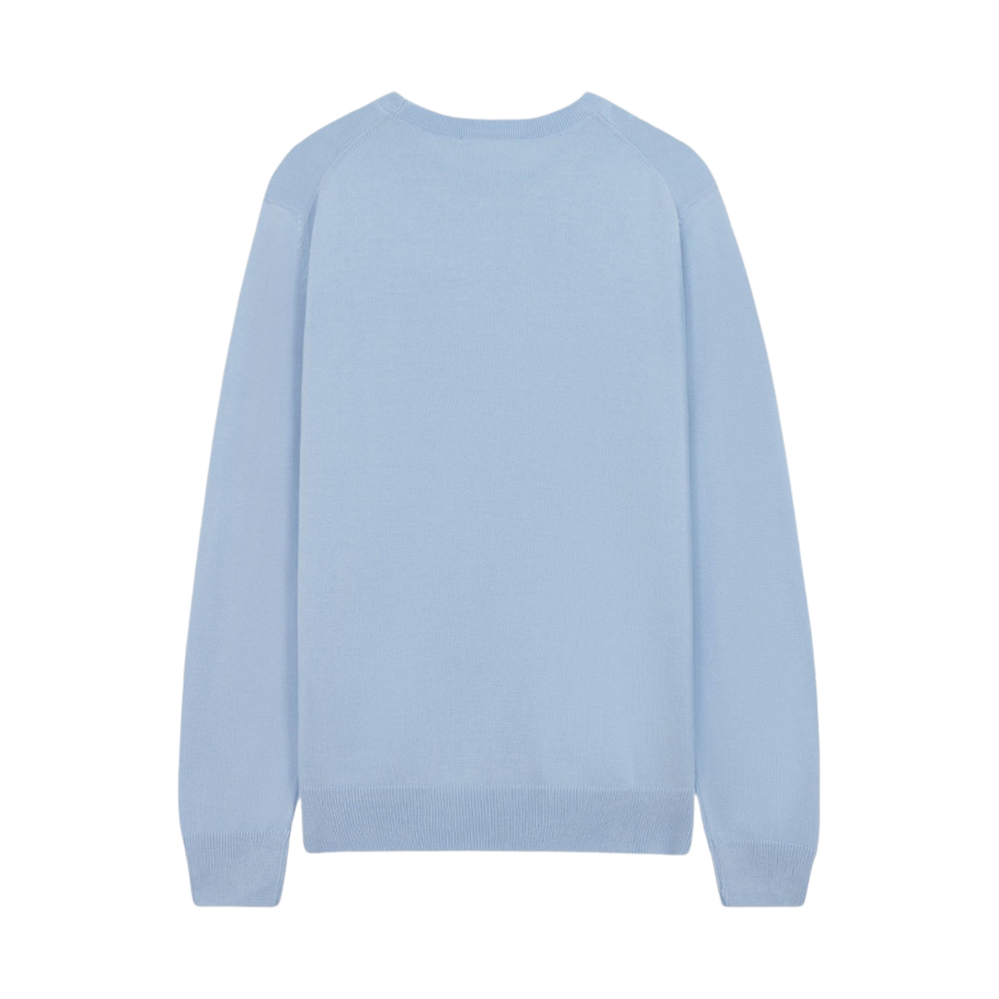 메종 키츠네 프렌치 드레스드 폭스 패치 클래식 라운드넥 풀오버 니트 라이트 블루(Maison Kitsune Frenchie Dressed Fox Patch Classic R-Neck Pullover Knit Light Blue) - 2