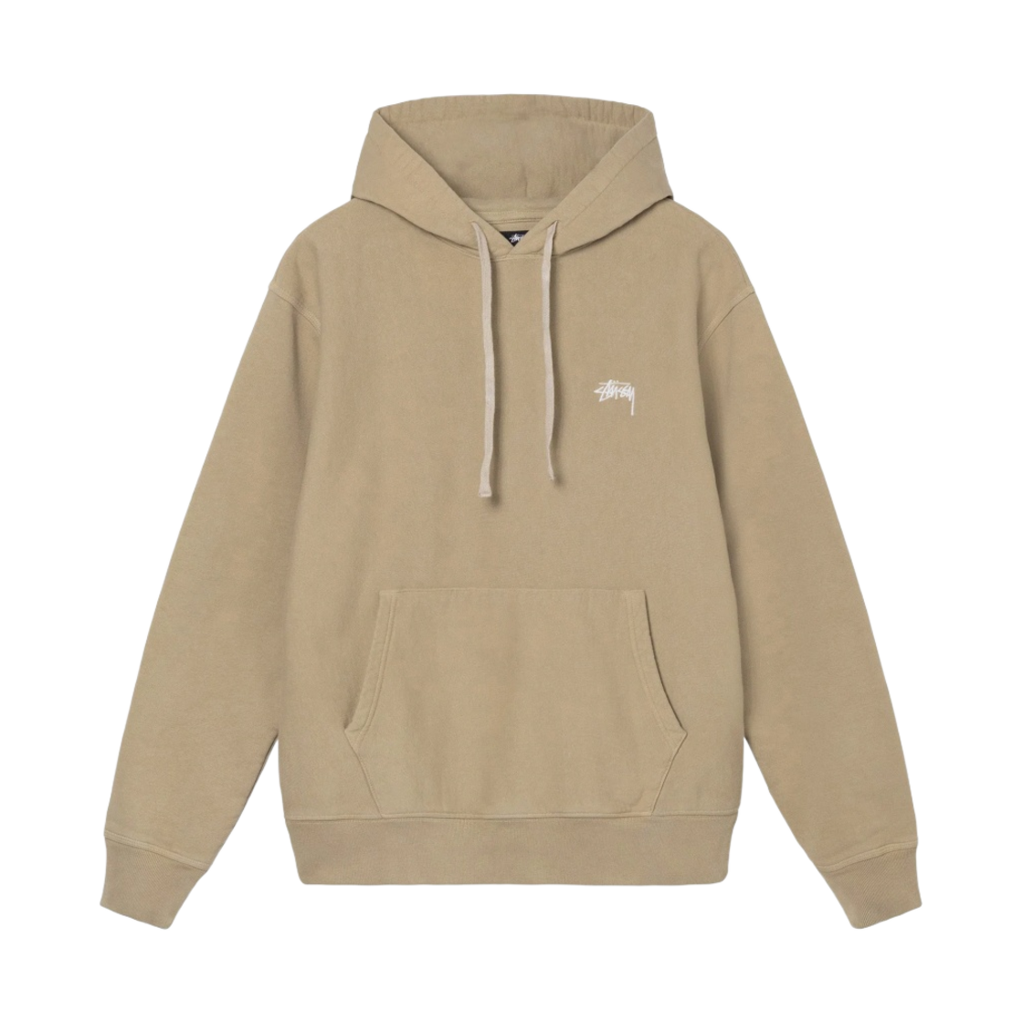 스투시 오버다이드 스탁 로고 후드 카키(Stussy Overdyed Stock Logo Hoodie Khaki) - 1