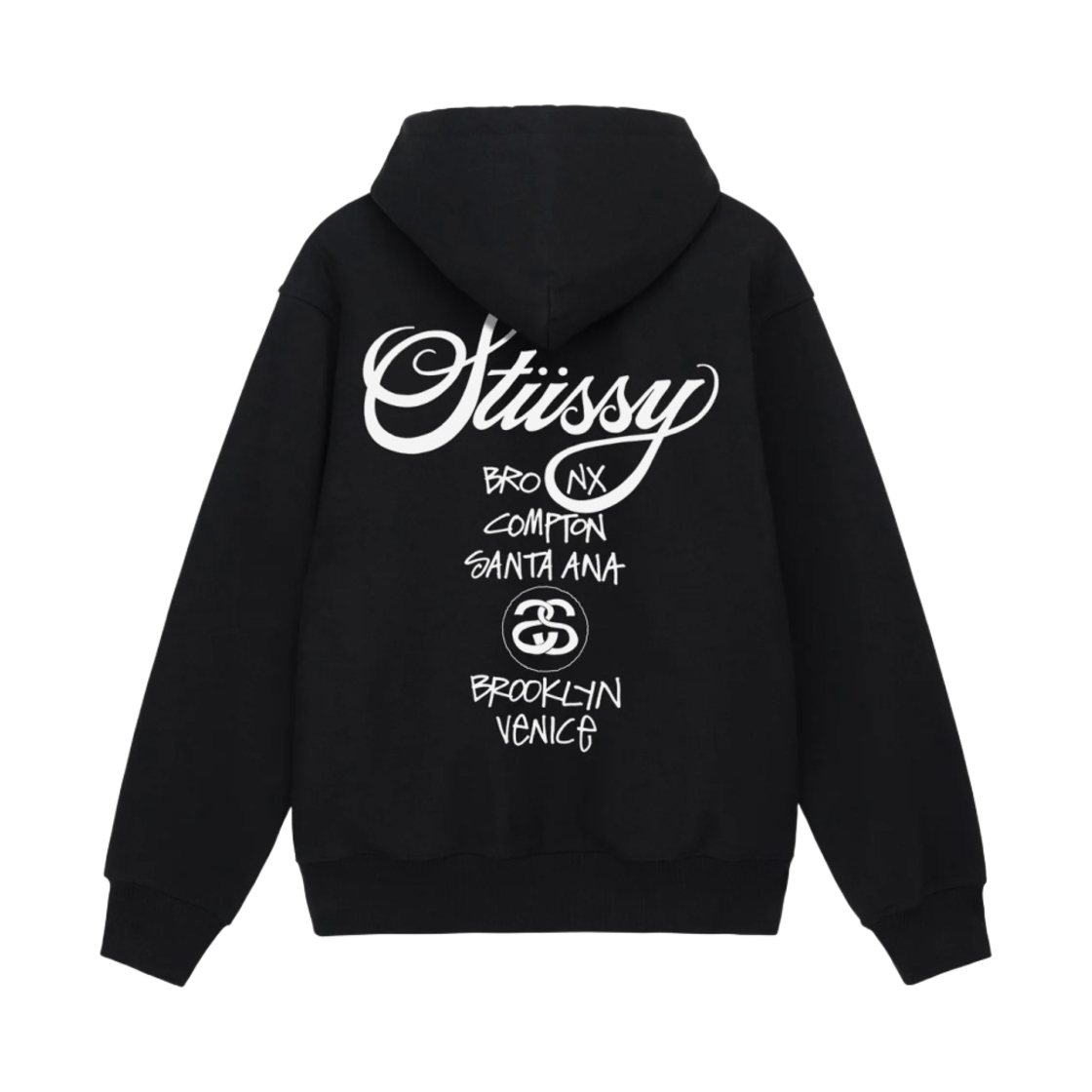 스투시 월드투어 후드 블랙 2023(Stussy World Tour Hoodie Black 2023)