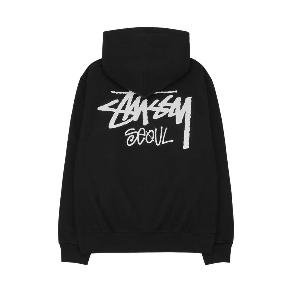 스투시 스탁 서울 후드 블랙(Stussy Stock Seoul Hood Black)