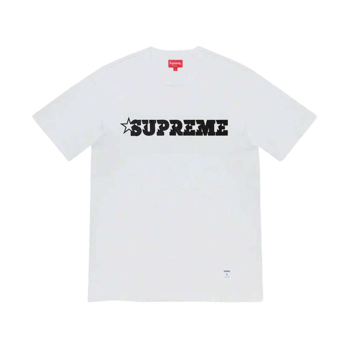 슈프림 스타 로고 숏슬리브 탑 화이트 - 20SS(Supreme Star Logo S/S Top White - 20SS) - 1