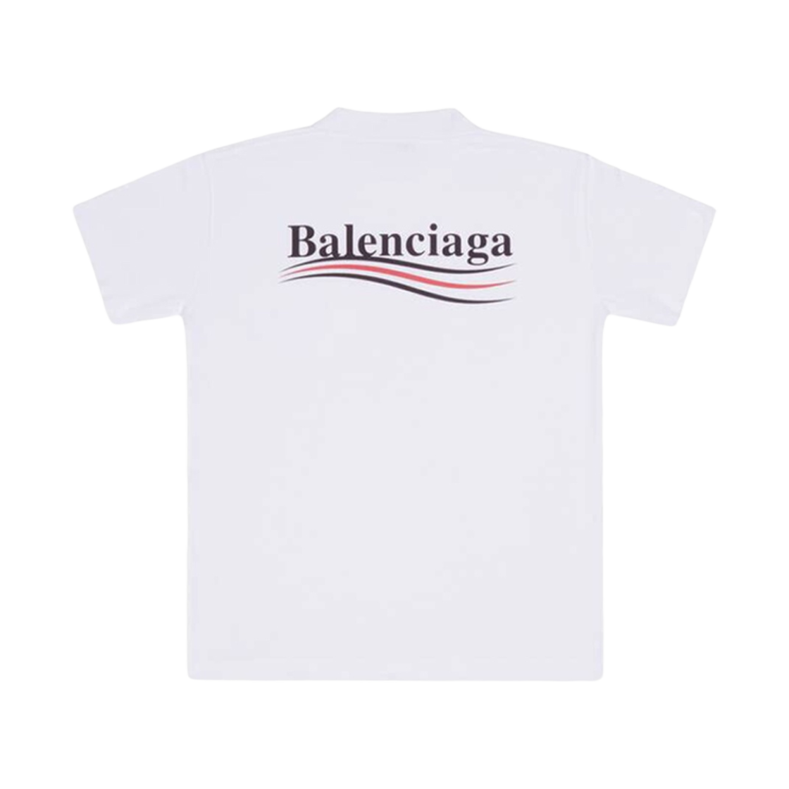 (W) 발렌시아가 폴리티컬 캠페인 티셔츠 스몰 핏 화이트((W) Balenciaga Political Campaign T-Shirt Small Fit White) - 1