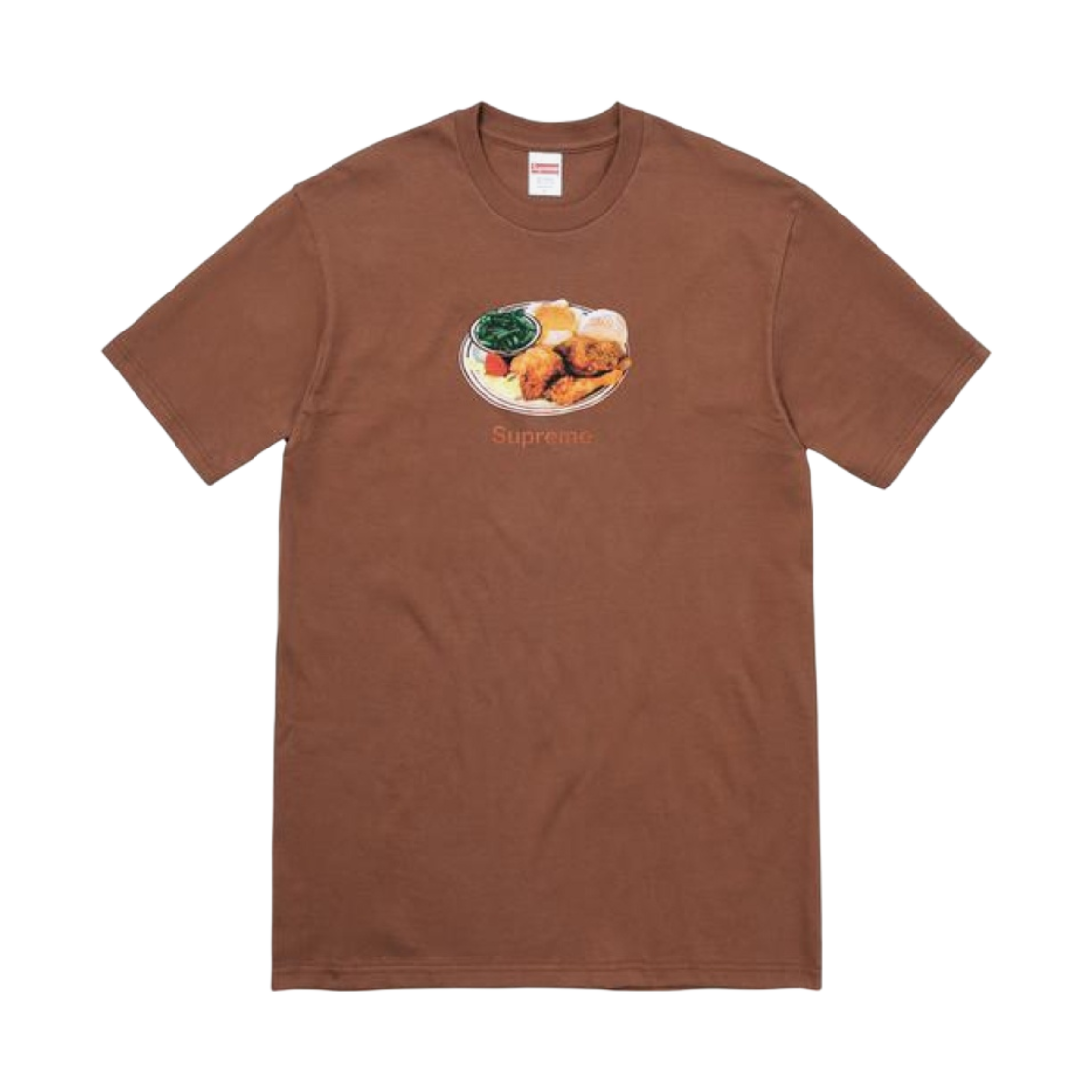 슈프림 치킨 디너 티셔츠 브라운 - 18SS(Supreme Chicken Dinner T-Shirt Brown - 18SS) - 1