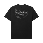 Wooyoungmi Wave Graphic Back Logo T-Shirt Black - 24FW