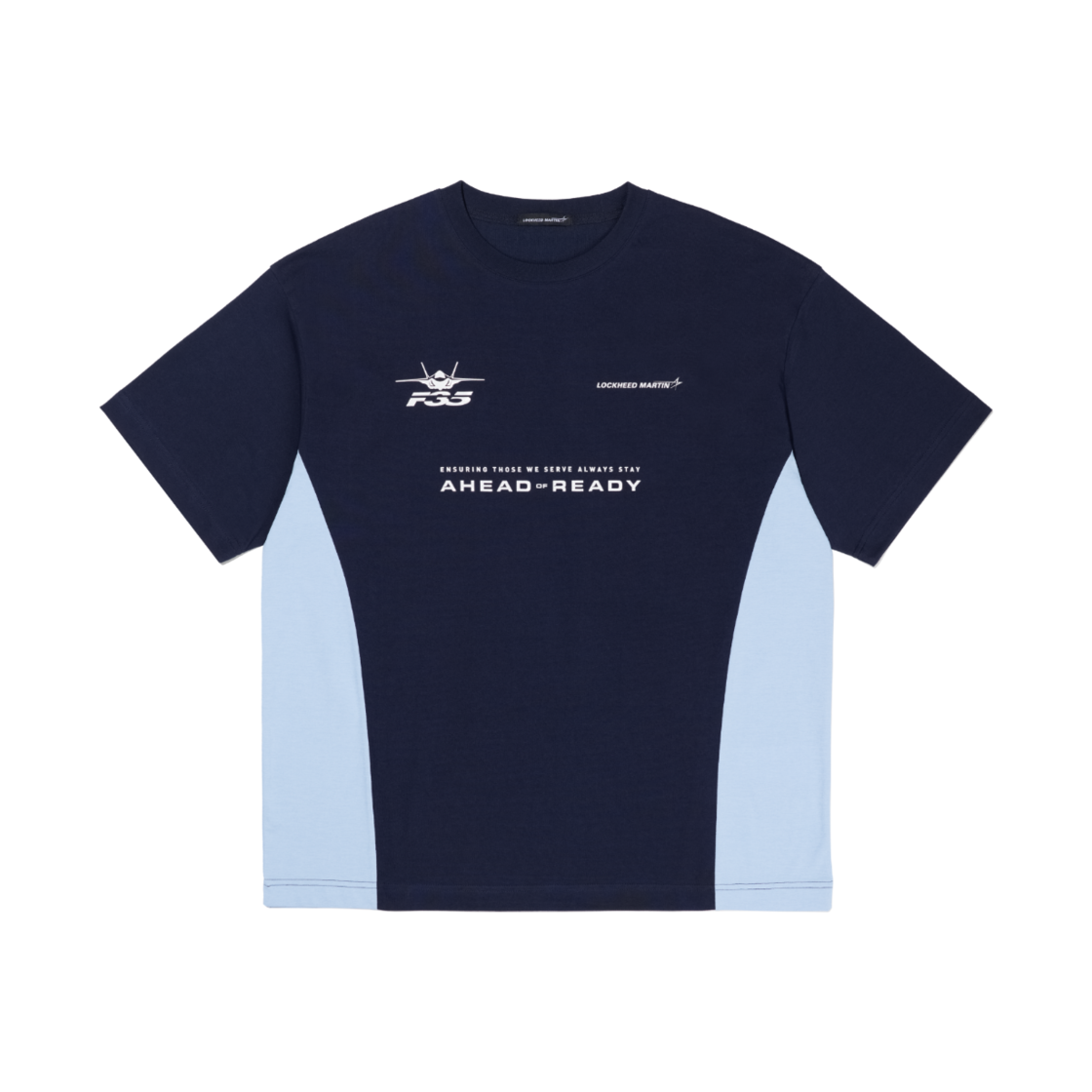 L24UTS003NAV LOCKHEED MARTIN LM F-35 Team Reflective Blockcore T-Shrit Navy
