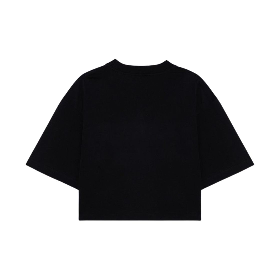 (W) 마르니 로고 크롭 티셔츠 블랙((W) Marni Logo Cropped T-Shirt Black) - 2