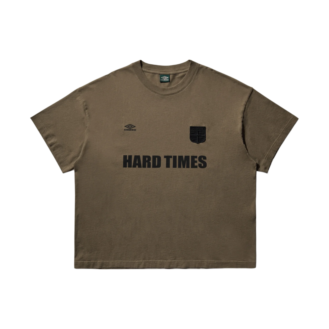 UBMW0241JY57-GRN0036 Umbro x Slam Jam Hard Times T-Shirt Army Green