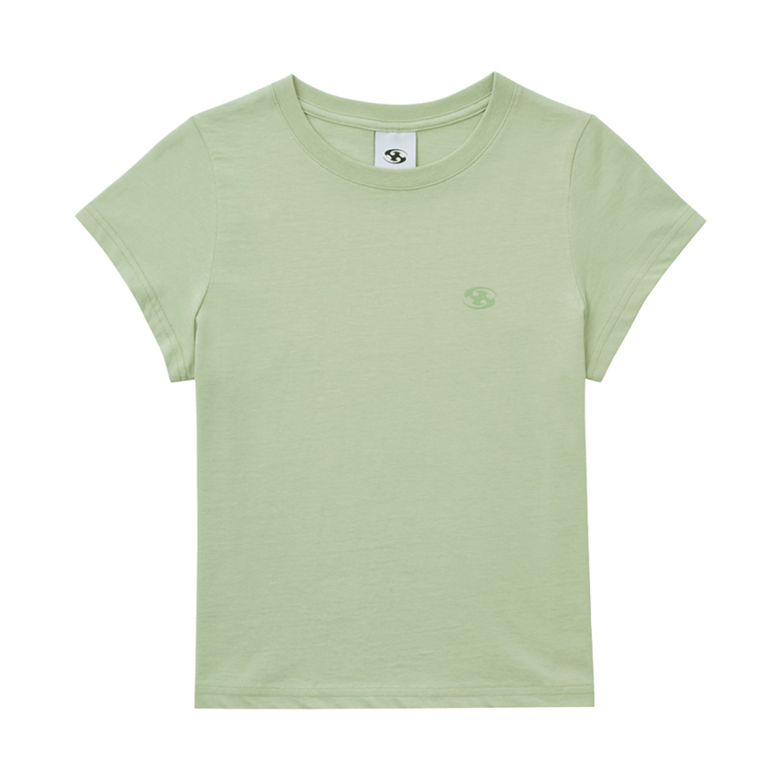 산산기어 우먼 로고 티셔츠 라이트 그린_25SS(Sansan Gear Women Logo T-Shirt Light Green_25SS)