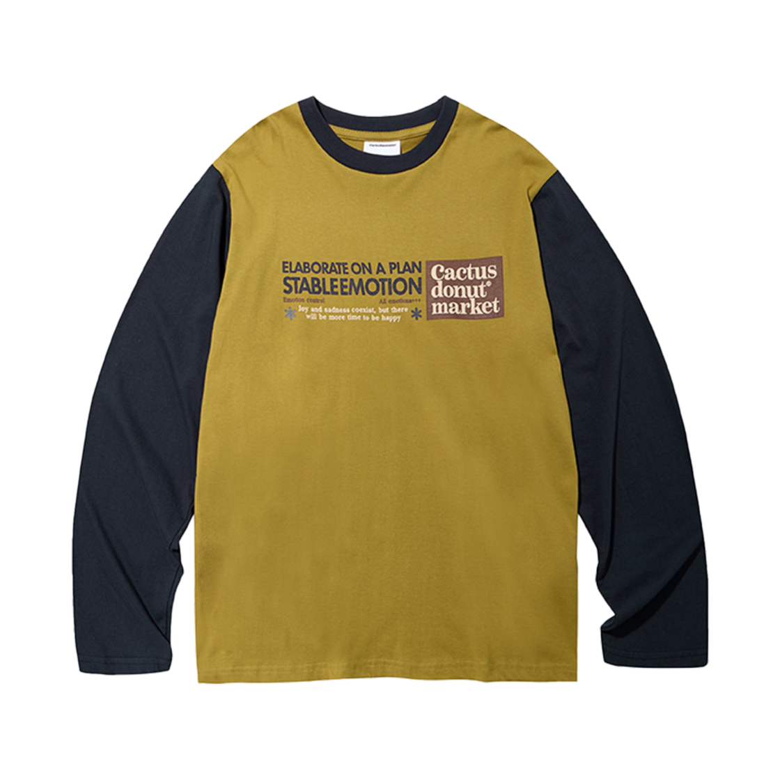 캑터스도넛마켓 이모션 롱슬리브 티 머스타드