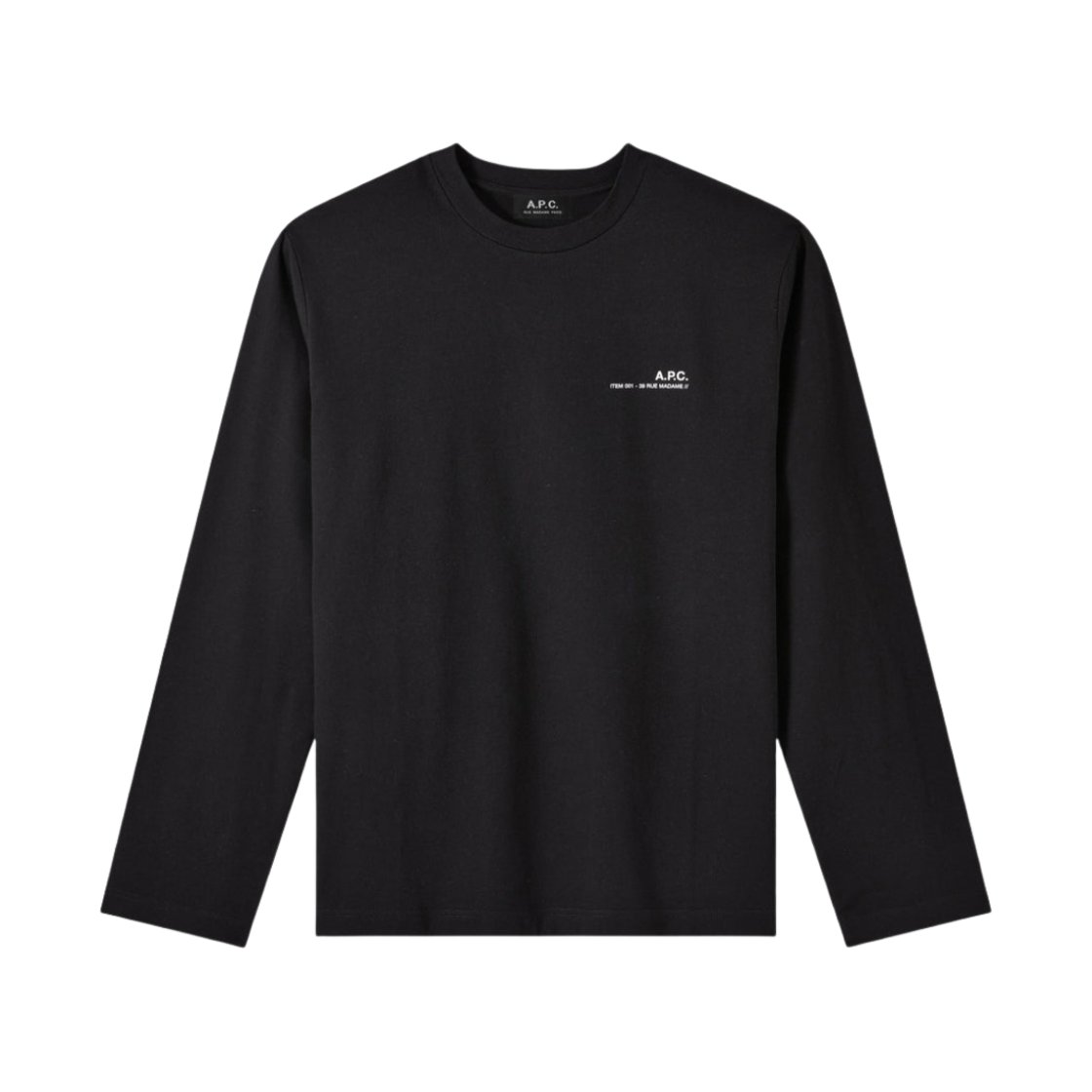 아페쎄 아이템 티셔츠 블랙(A.P.C. Item T-Shirt Black) - 1