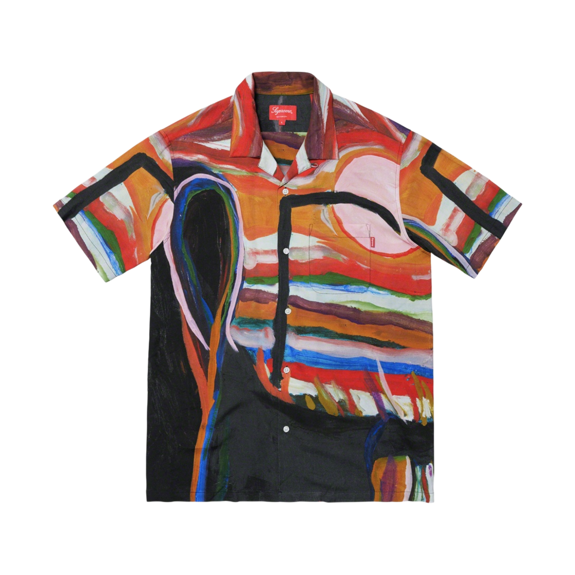 슈프림 리퍼 레이온 숏슬리브 셔츠 노 워드 포 필링 - 19SS(Supreme Reaper Rayon S/S Shirt No Words for Feelings - 19SS) - 1