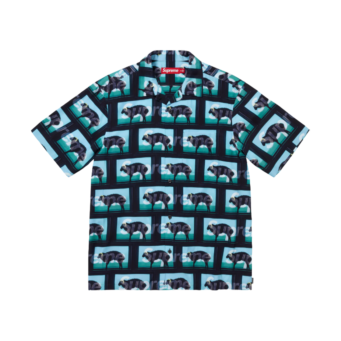 슈프림 x 데미안 허스트 숏슬리브 셔츠 블랙 - 25SS