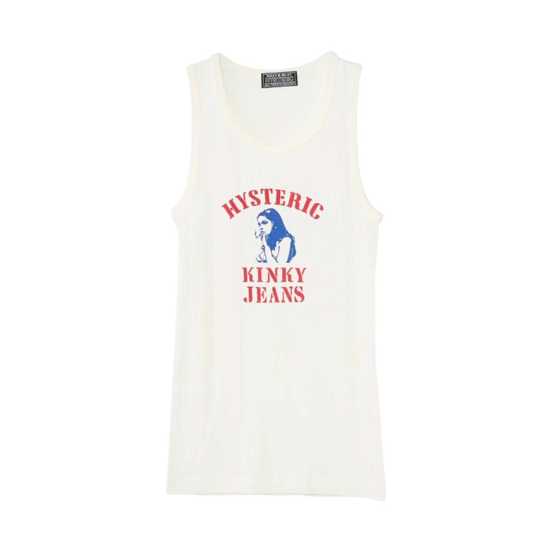 02251CR03 Hysteric Glamour Hys Kinky Jeans Tank Top White