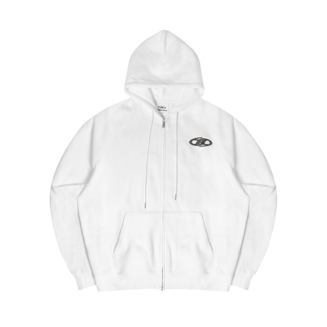 본투윈 플리스 카모 후디 집업 화이트