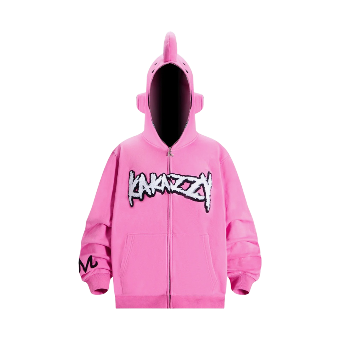 카카지 풀 집 후드 드래곤볼 마인부우 핑크(Kakazzy Full Zip Hoodie Dragon Ball Majin Buu Pink) - 2