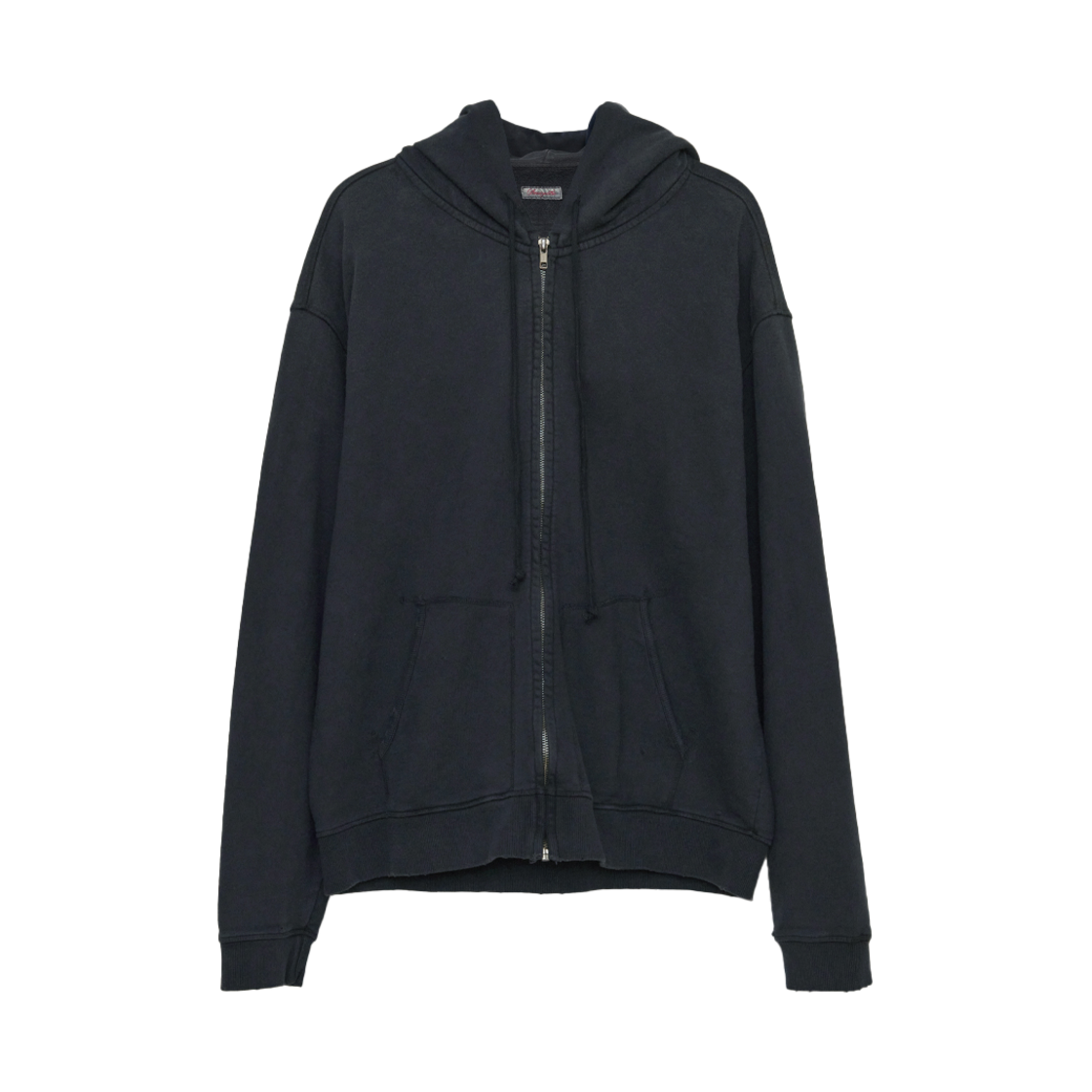 AY-CT12 Amaiyuutsu Damaged Hoodie Zip-up Charcoal