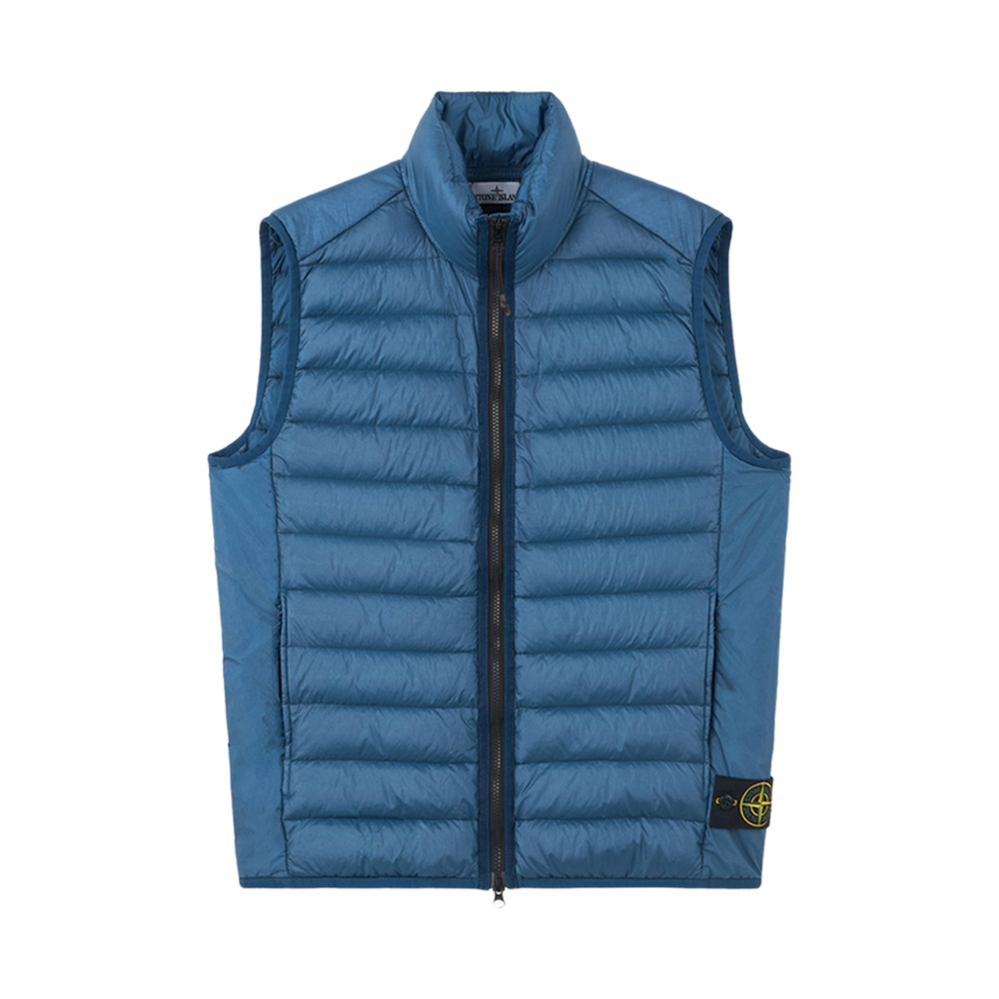 8115G0724-V0024 Stone Island G0724 Recycled Nylon Down TC Light Down Zipper Vest with Anti Drop Avio Blue - 24FW