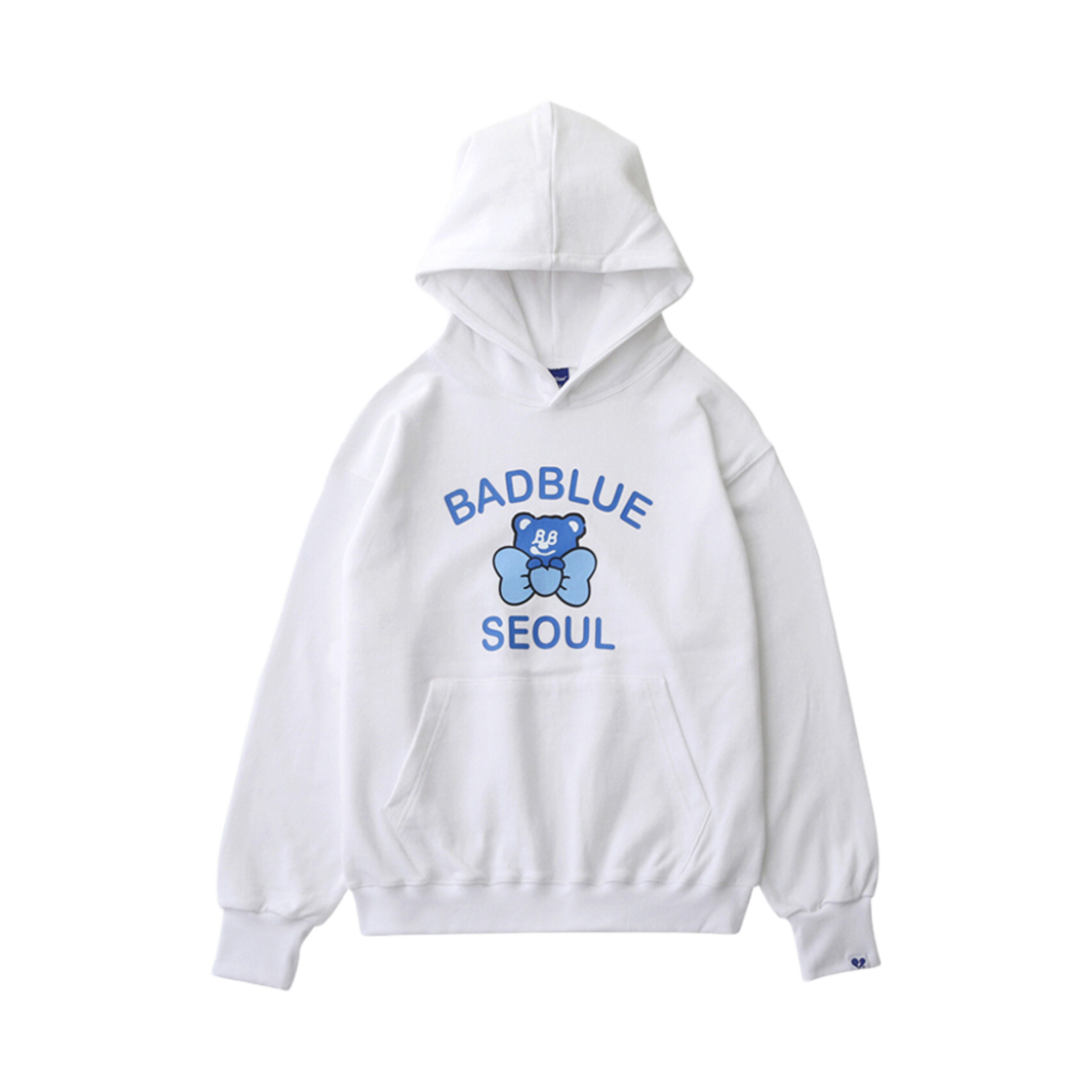 배드블루 베드베어 서울 후디 화이트(BadBlue Badbear Seoul Hoodie White)