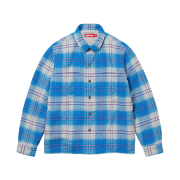 Supreme Lined Flannel Snap Shirt Blue - 23FW