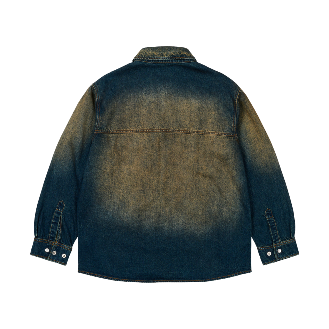 팔라스 스크립티 데님 셔츠 샌드 워시 인디고 - 25SS(Palace Scripty Denim Shirt Sand Wash Indigo - 25SS) - 2