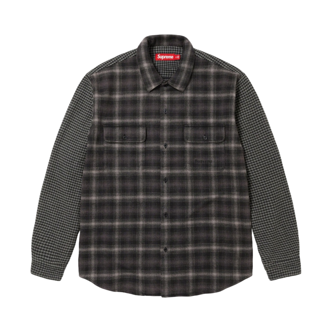 슈프림 하운즈투스 플레이드 플란넬 셔츠 블랙 - 23FW