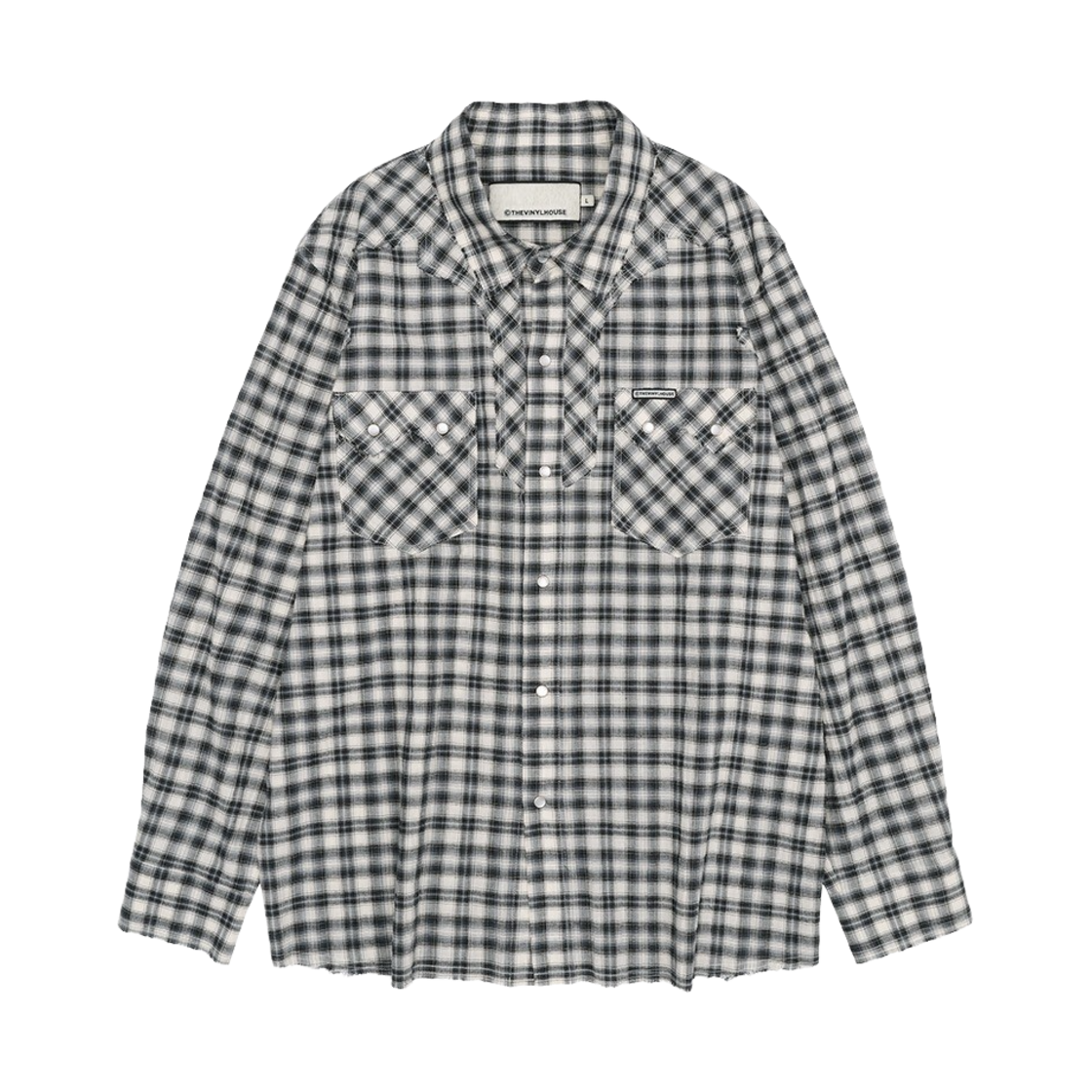 더바이닐하우스 웨스턴 체크 셔츠 블랙(Thevinylhouse Western Check Shirts Black)