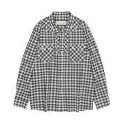 Thevinylhouse Western Check Shirts Black
