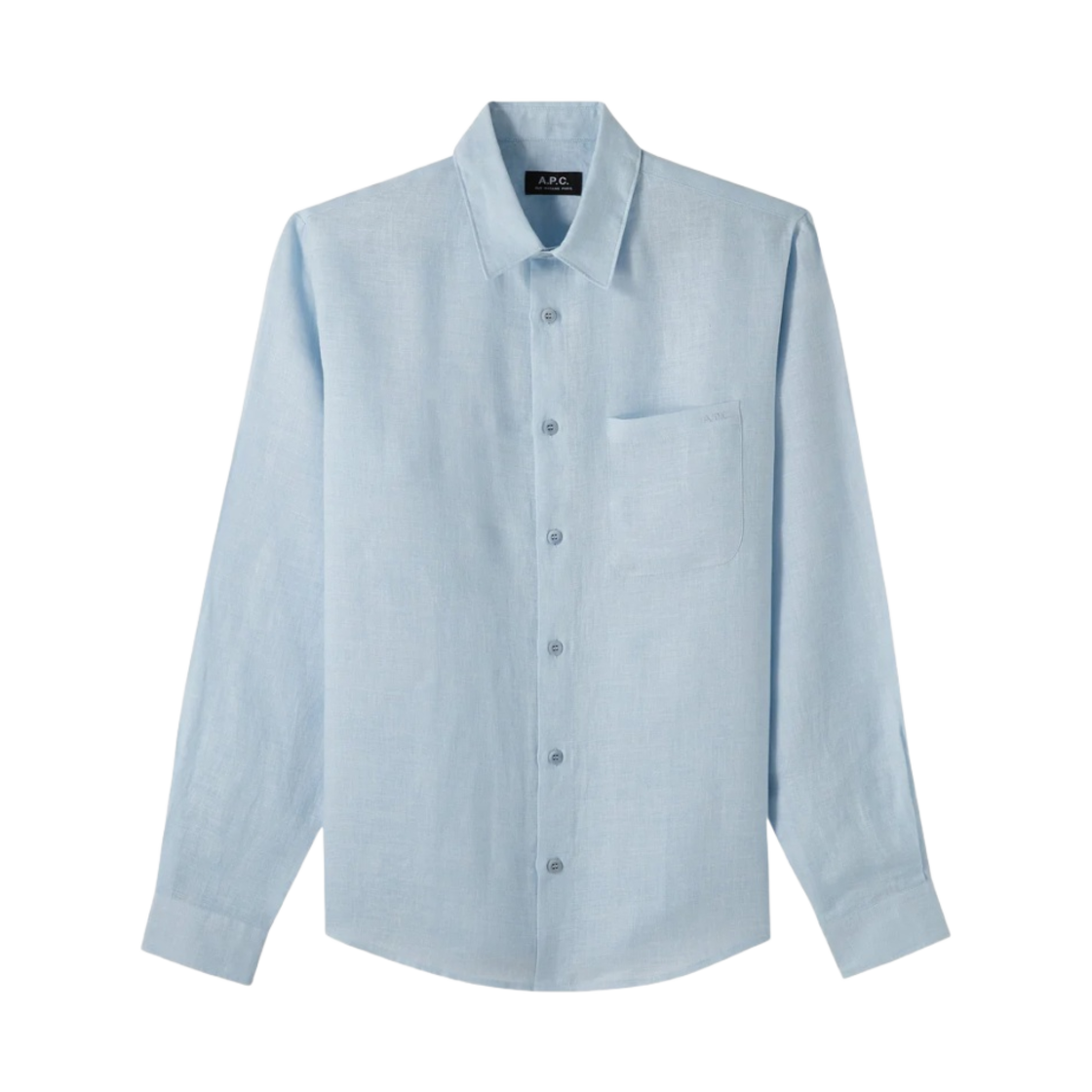 LIAEK-H12545-IAB A.P.C. Cassel Shirt Pale Blue