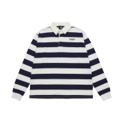 BP2DISORDER 98 Stripe Rugby L/S Shirt Navy