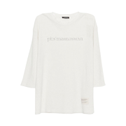 Peaceminusone Damaged Thermal #1 3/4 Sleeves Natural