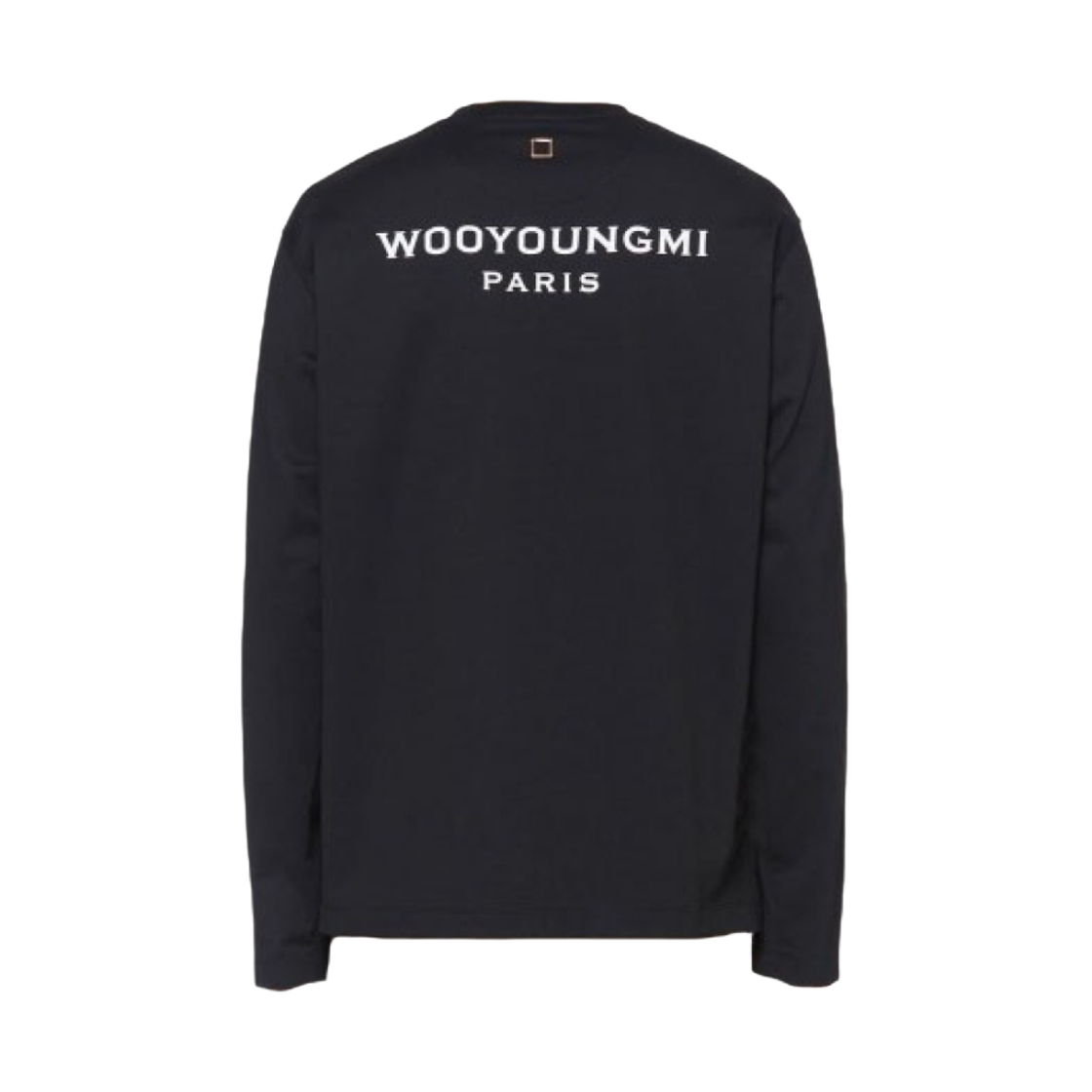 우영미 코튼 백로고 롱슬리브 티셔츠 블랙 - 21FW(Wooyoungmi Cotton Back Logo Long Sleeve T-shirt Black - 21FW) - 2