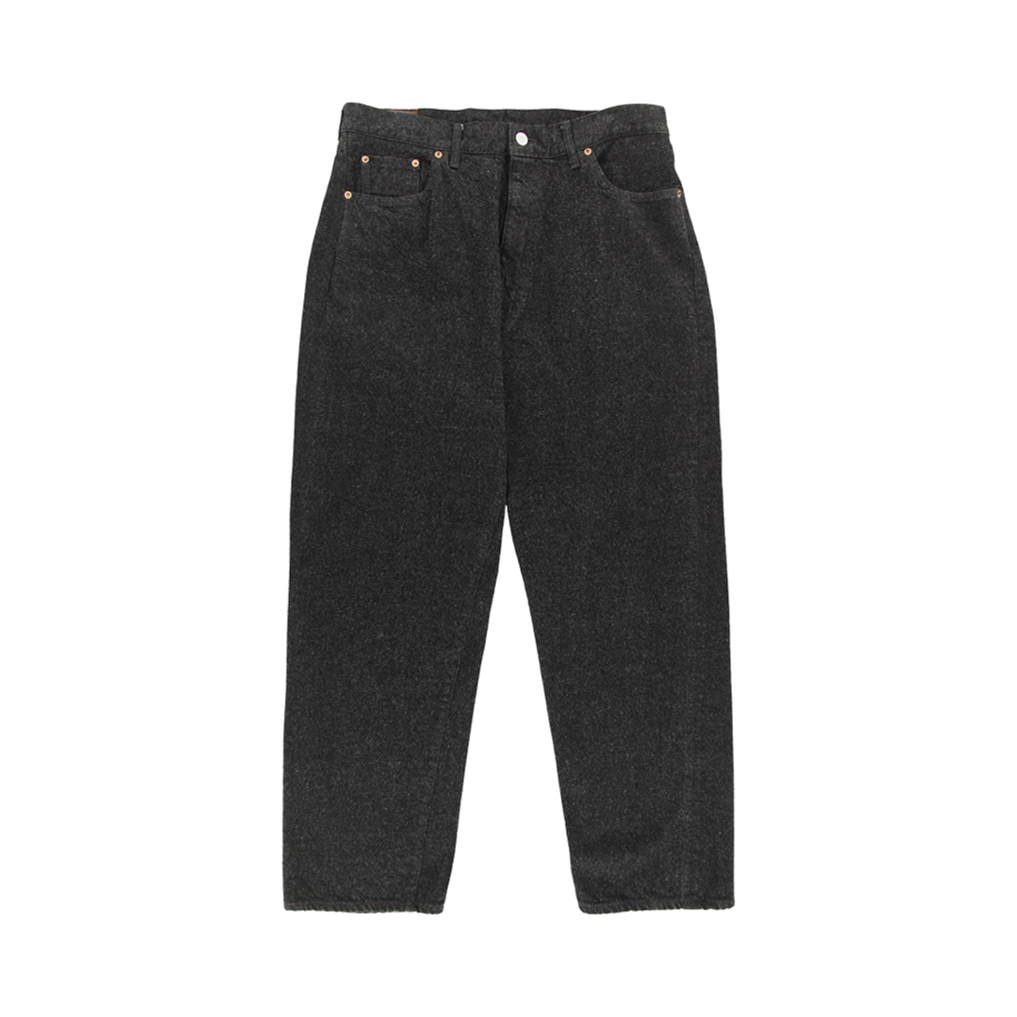 A0KS0000NXBM Kaptain Sunshine 5P Zipper Front Denim Pants Black One Wash