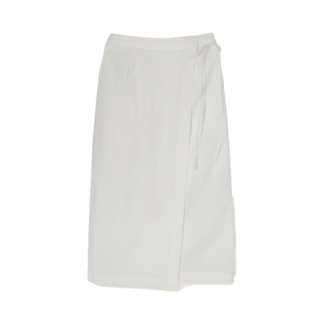 25su59 Pesto Wrap Long Skirt White