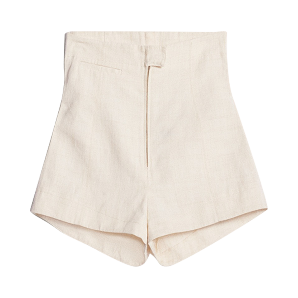 231PA043-1069-110 (W) Jacquemus Le Short Areia High-Waisted Mini Shorts Off White