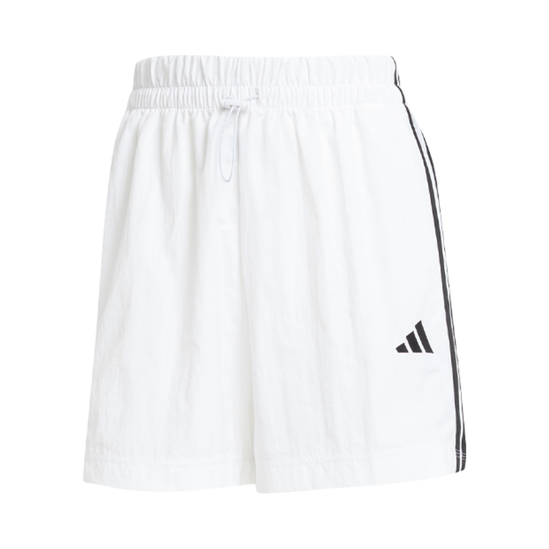 JE1310 (W) Adidas Essentials 3S Lifestyle Woven Shorts White Black - KR Sizing