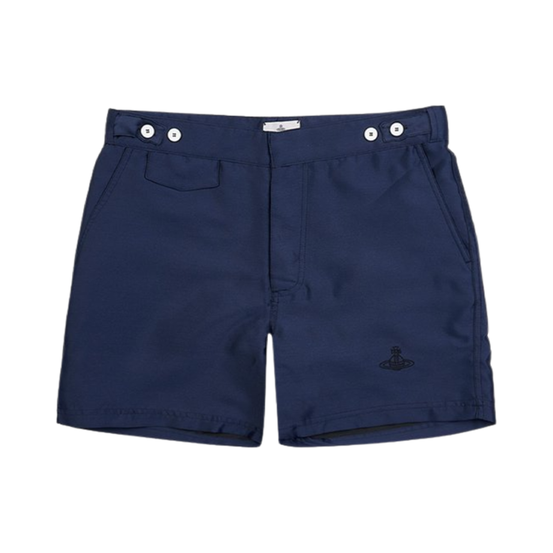 81010004-W00KA-K410 Vivienne Westwood Orb Swim Shorts Navy Blue
