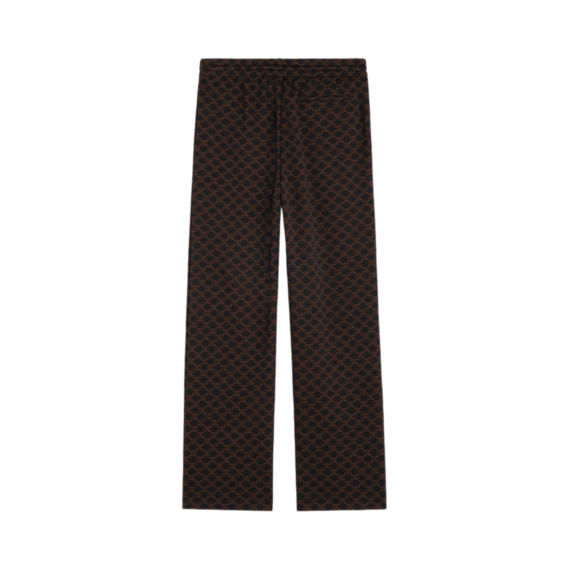셀린느 모노그램 저지 트리옹프 트랙 팬츠 느와르 마론(Celine Triomphe Track Pants in Monogram Jersey Noir Marron) - 2