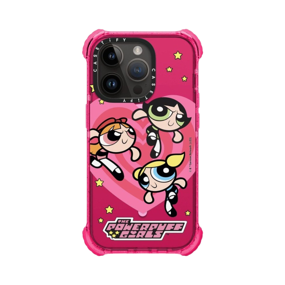 케이스티파이 x 파워퍼프걸 아이폰 하트 맥세이프 울트라 임팩트 케이스 반투명 버블검(Casetify x The Powerpuff Girls iPhone Heart Magsafe Ultra Impact Case Sheer Bubblegum) - 3