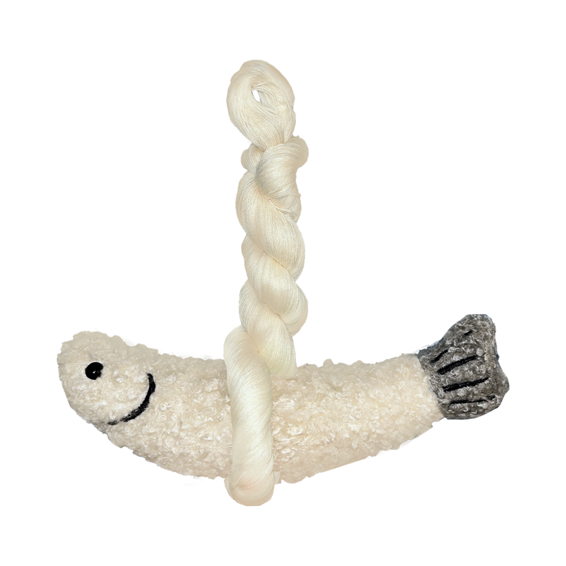 P00000CU POUPPET BIG HOPE FISH Wish White