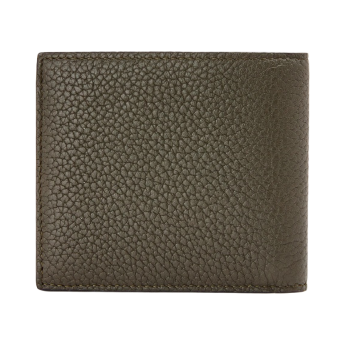 로에베 브랜드 반지갑 그레인드 카프스킨 다크 카키 그린(Loewe Brand Bi-Fold Wallet in Grained Calfskin Dark Khaki Green) - 3