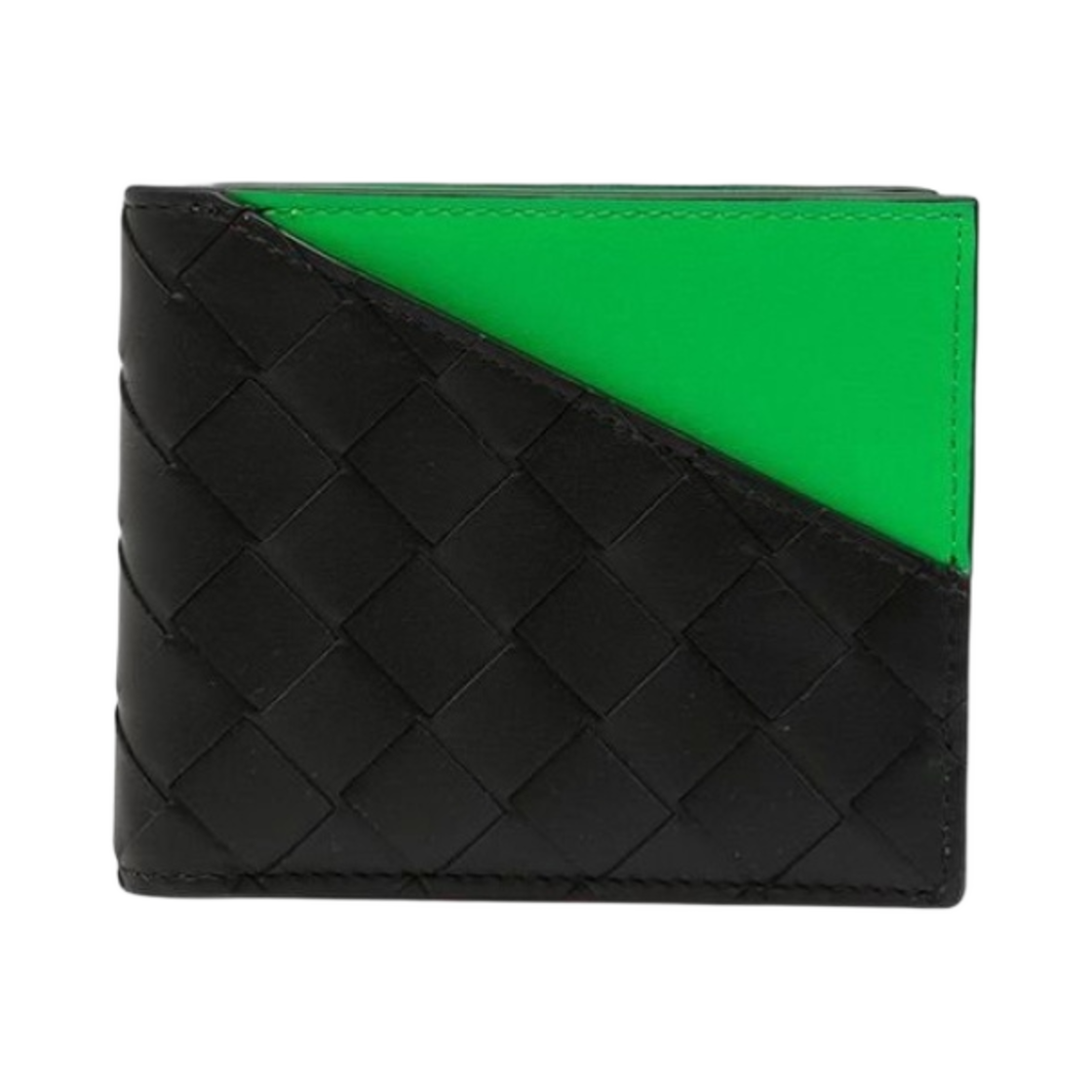 보테가 베네타 반지갑 블랙 그린